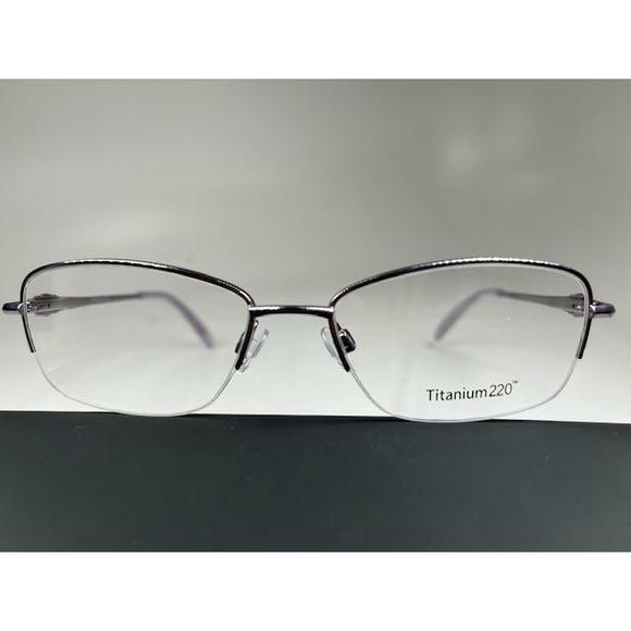 New Titanium220 T220-02 Lilac Titanium Eyeglasses 52/17/135 main image 2
